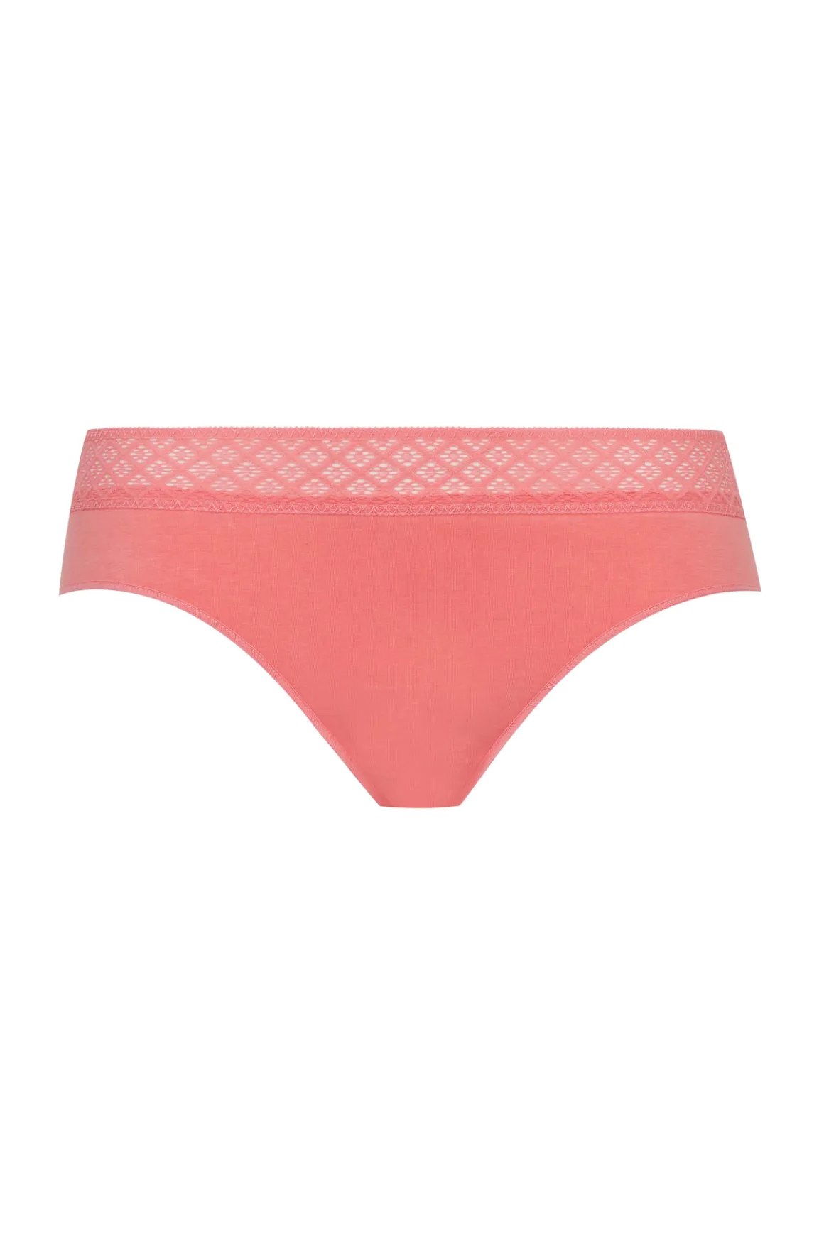 Lot de 3 Slips - Trio Dentelle Coton - Nuit étoilée / rose bonbon / blanc