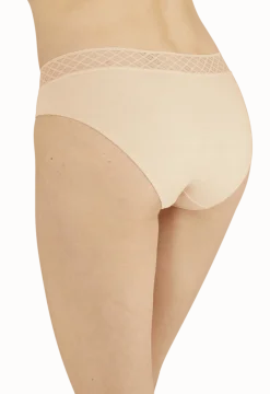 Lot de 3 Slips - Trio Douceur Graphique - Nude / noir / blanc