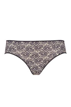 Lot de 3 Slips - Trio fantaisie micro - Nude / noir / imprimé