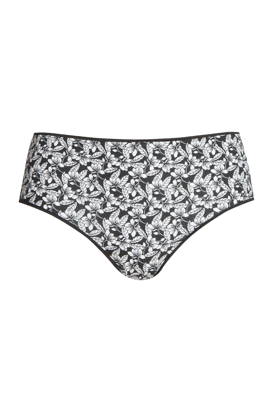 Lot de 3 Slips - Trio Imprimé Floral - Imprimé noir