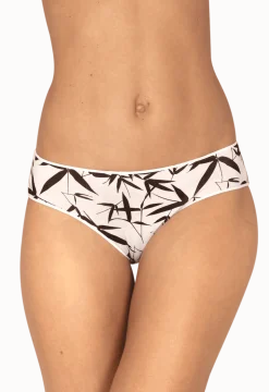 Lot de 3 Slips - Trio Imprimé Floral - Noir / imprimé nacre