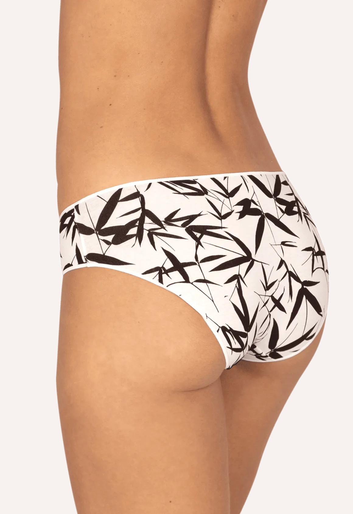 Lot de 3 Slips - Trio Imprimé Floral - Noir / imprimé nacre