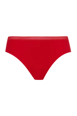 Lot de 3 Slips - Trio Invisible Modal - Rouge ardent / poudre / noir