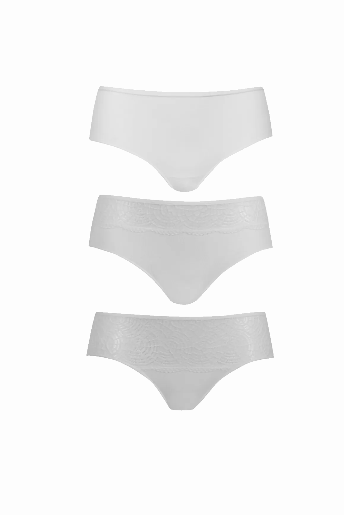 Lot de 3 Slips - Trio Modal - Blanc