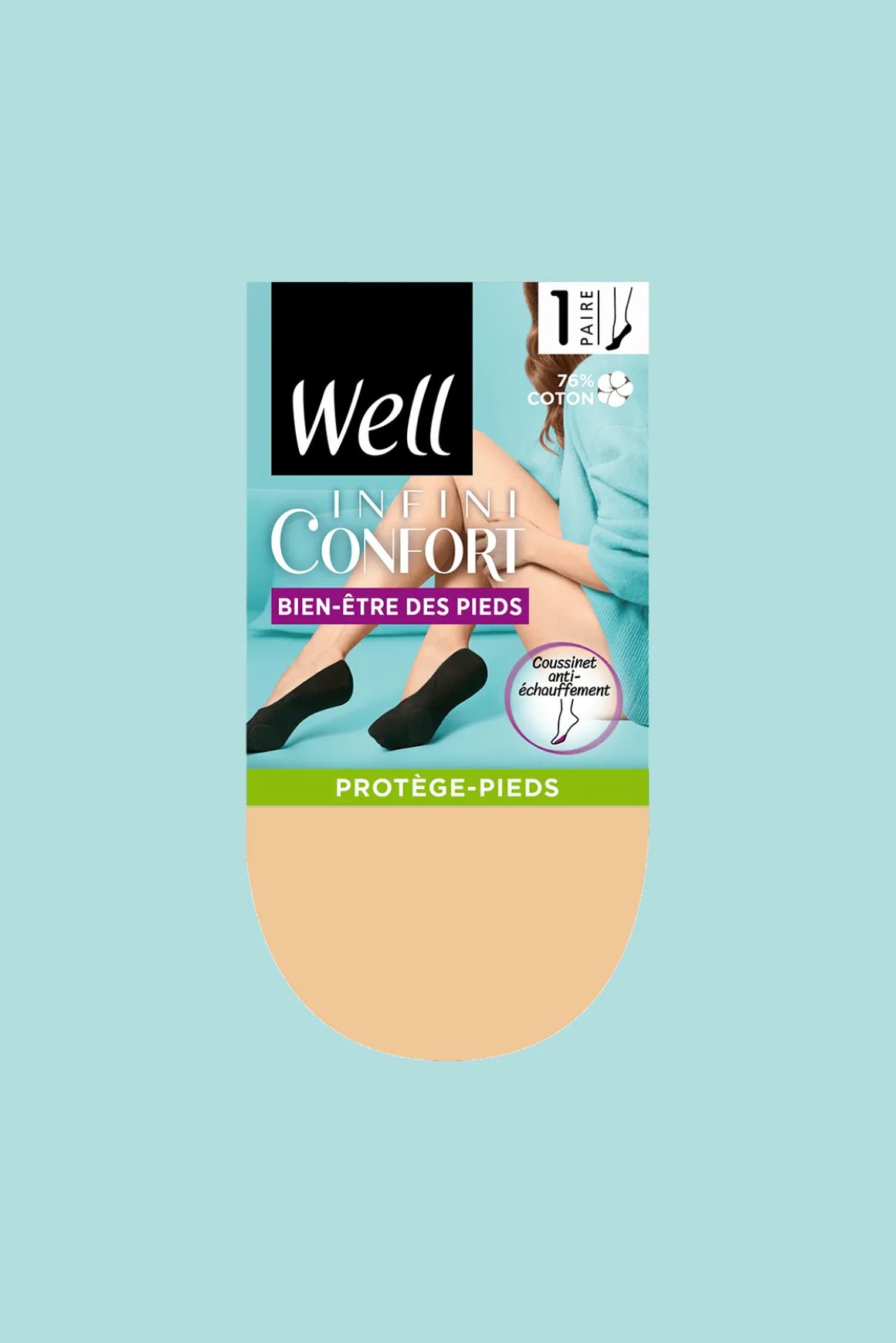Protège-Pieds Bien-Etre des Pieds Well Infini Confort - Naturel