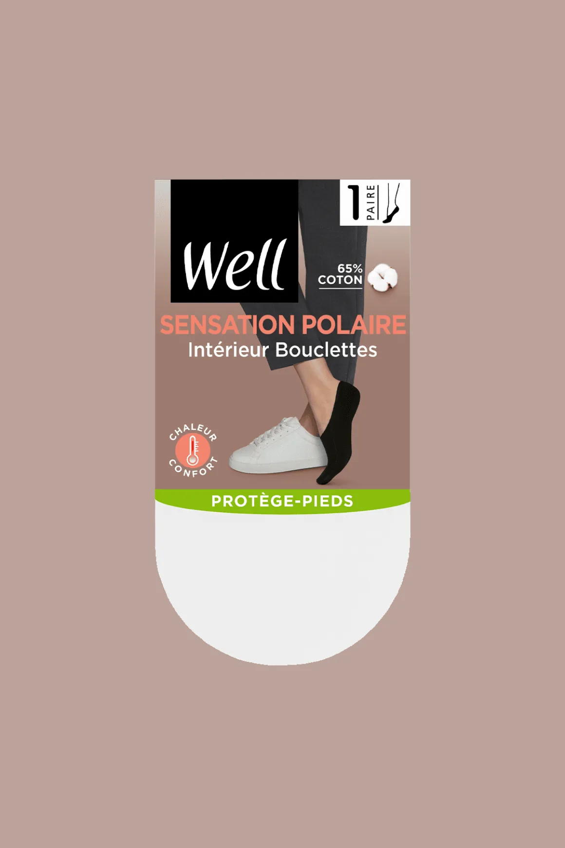 Protège-Pieds Sensation Polaire - Blanc