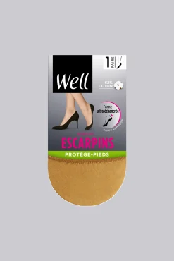 Protège-Pieds Spécial Escarpins Ultra échancré Patch Anti-glisse - Naturel