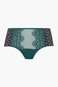Shorty en dentelle et microfibre L'irrésistible - Imprimé folk