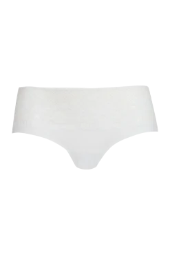 Shorty Résille Florale - Blanc