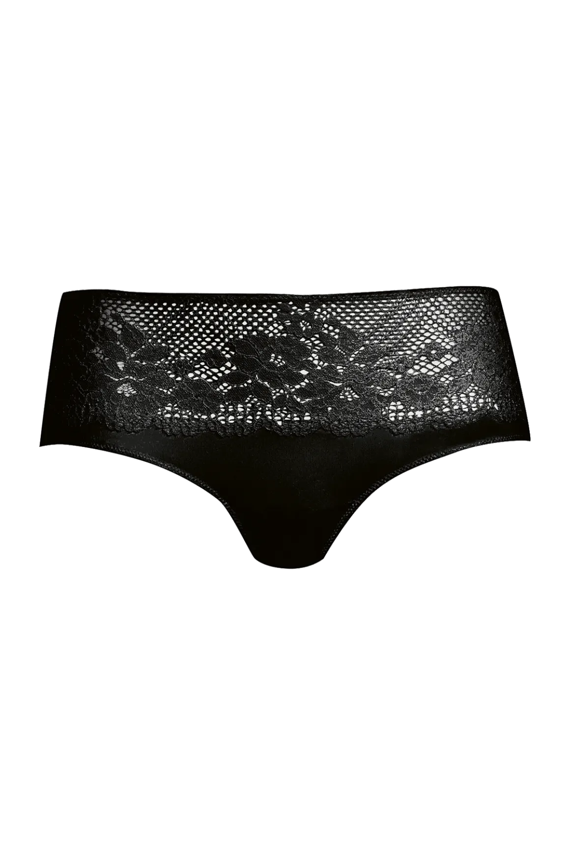 Shorty Résille Florale - Noir