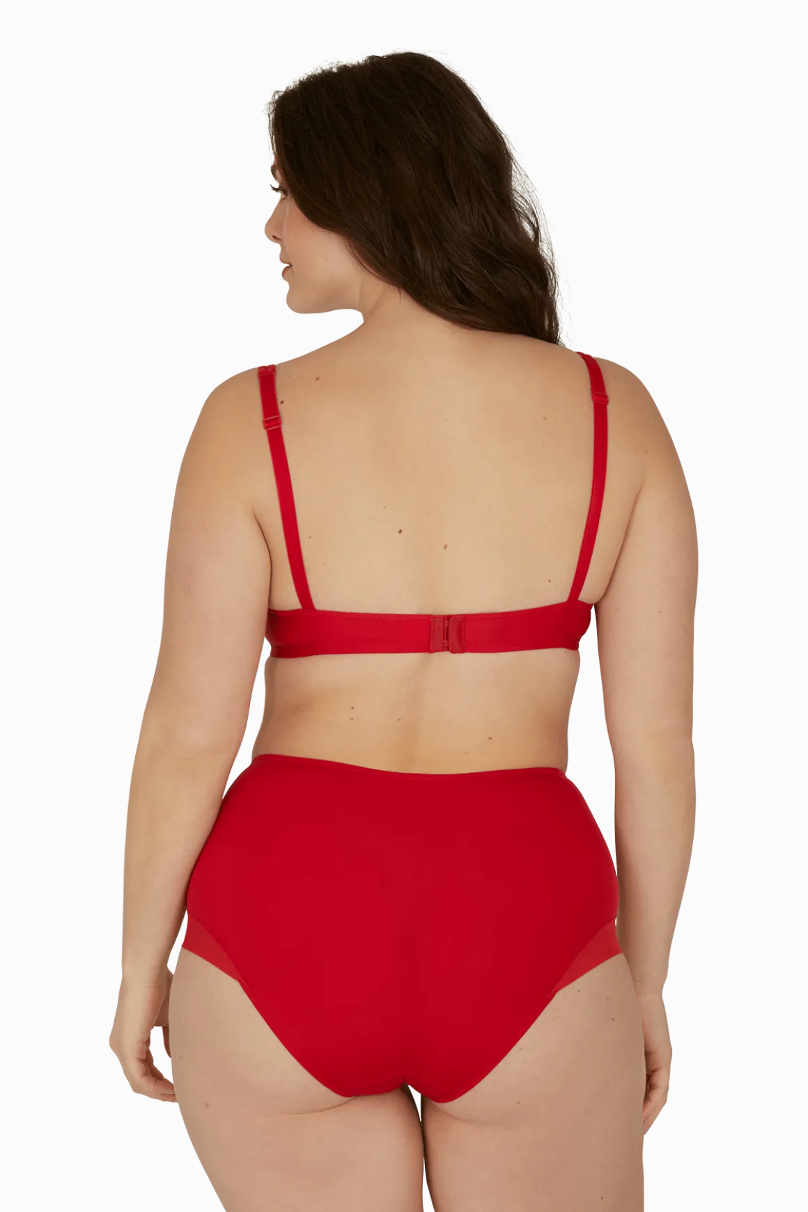 Shorty taille haute Tulle Design - Rouge ardent