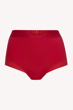 Shorty taille haute Tulle Design - Rouge ardent