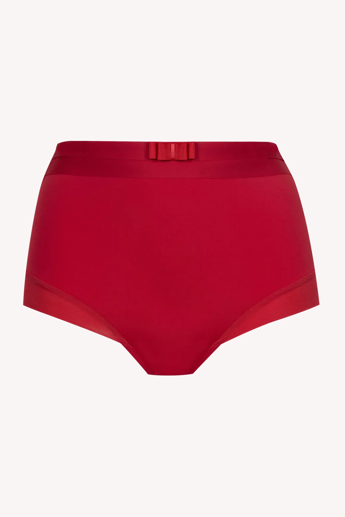 Shorty taille haute Tulle Design - Rouge ardent