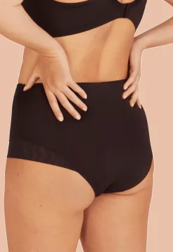 Shorty taille haute Tulle Design - Noir