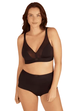 Shorty taille haute Tulle Design - Noir
