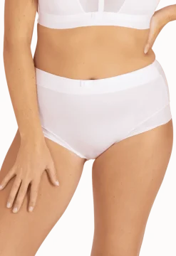 Shorty taille haute Tulle Design - Blanc