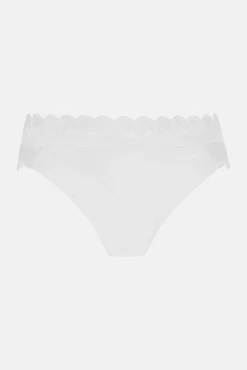 Slip brésilien Dentelle Audacieuse - Blanc