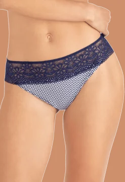 Slip brésilien dentelle et microfibre L'irrésistible - Illusion