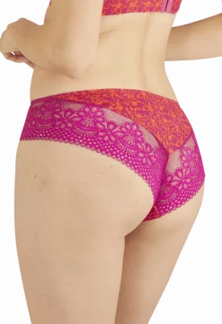 Slip brésilien dentelle et microfibre L'irrésistible - Tiaré