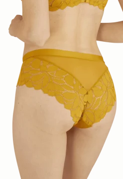 Slip brésilien Dentelle Prodigieuse - Ocre