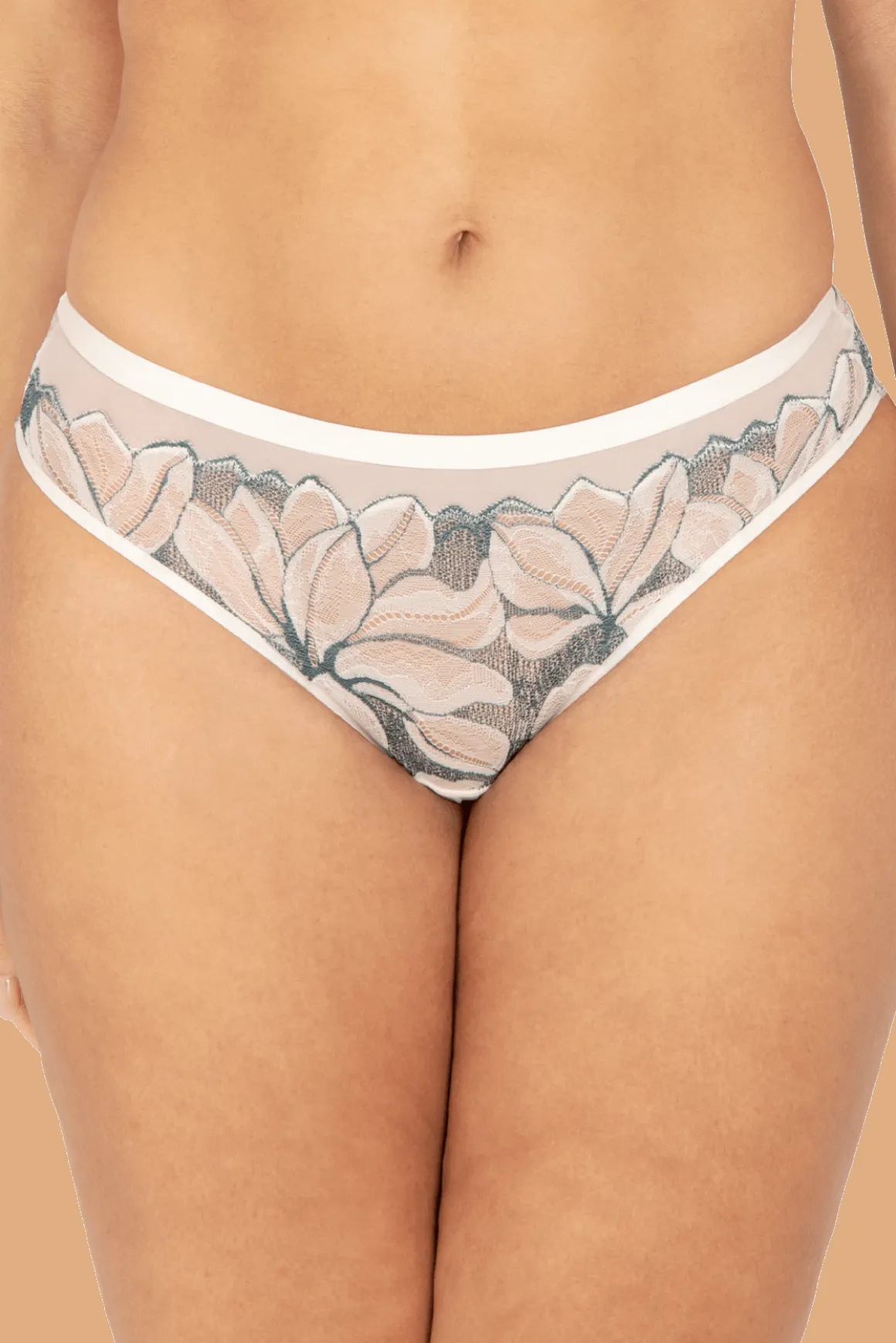 Slip Brésilien Nymphéas - Soie
