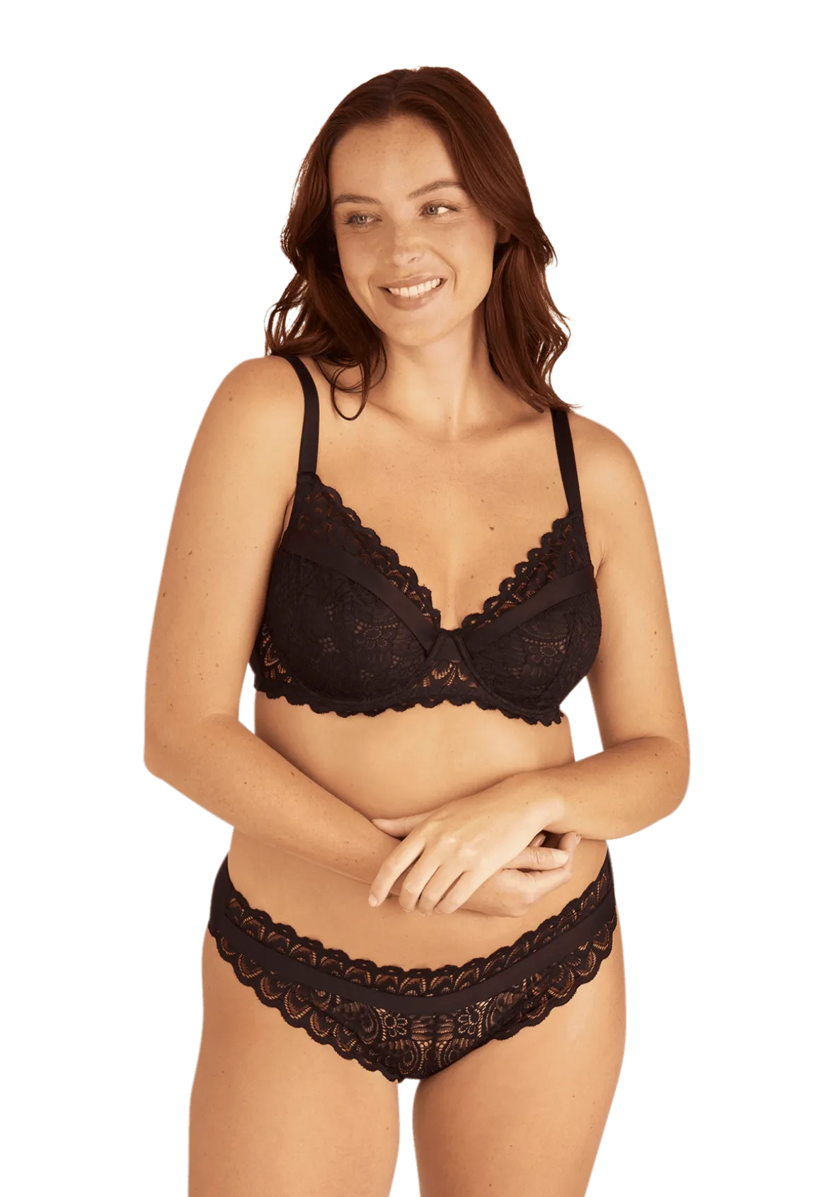 Slip Dentelle Audacieuse - Noir