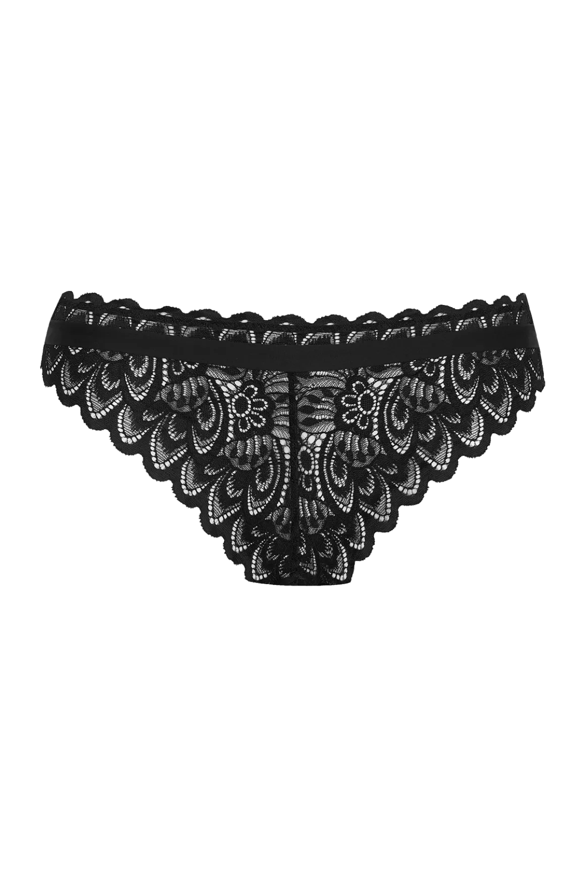 Slip Dentelle Audacieuse - Noir