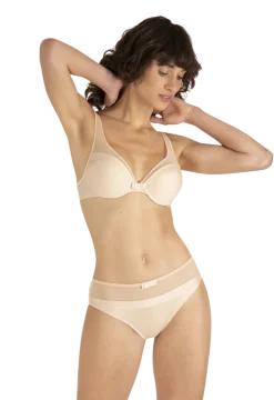 Slip Tulle Design - Nude