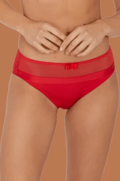 Slip Tulle Design - Rouge ardent