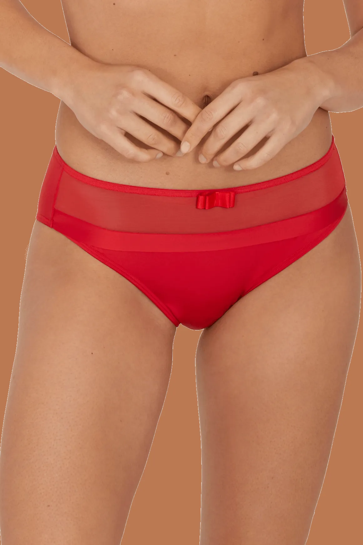 Slip Tulle Design - Rouge ardent