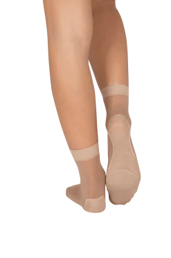 Socquettes Transparentes Bien-Etre des Pieds 19D Well Infini Confort - Beige medium