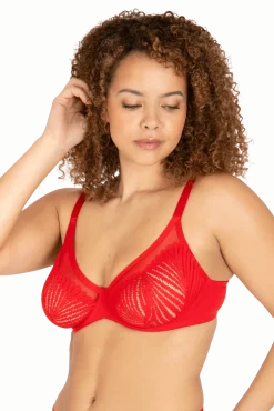 Soutien-gorge à armatures Muse - Rouge ardent