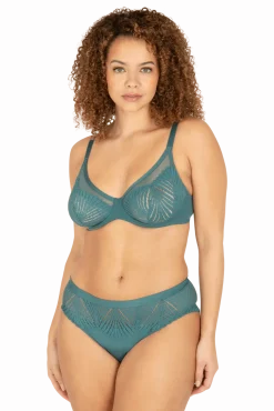 Soutien-gorge à armatures Muse - Vert paon