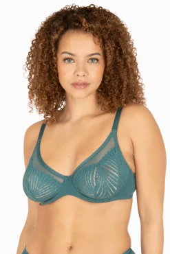 Soutien-gorge à armatures Muse - Vert paon