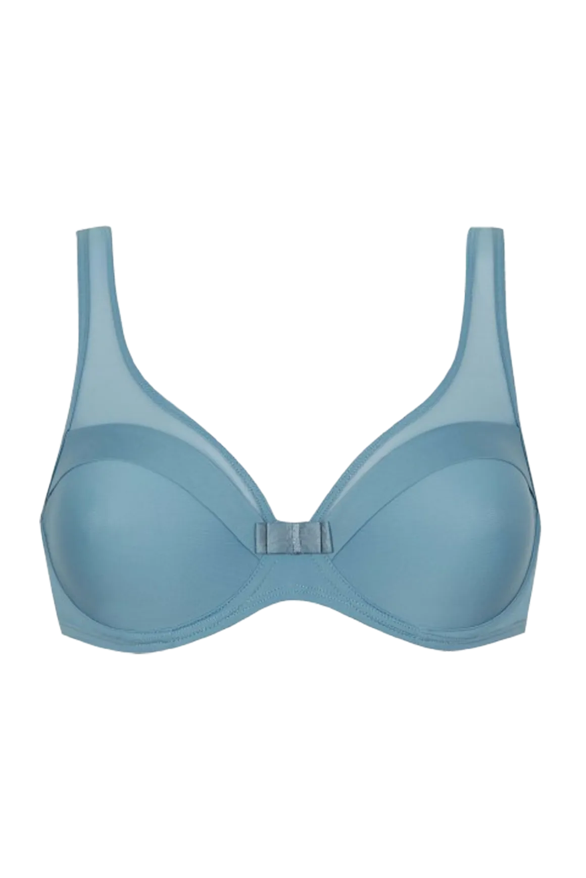 Soutien-gorge à armatures Tulle Design - Bleu perle