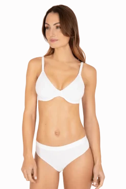 Soutien-gorge à armatures Tulle Design Coton - Blanc naturel