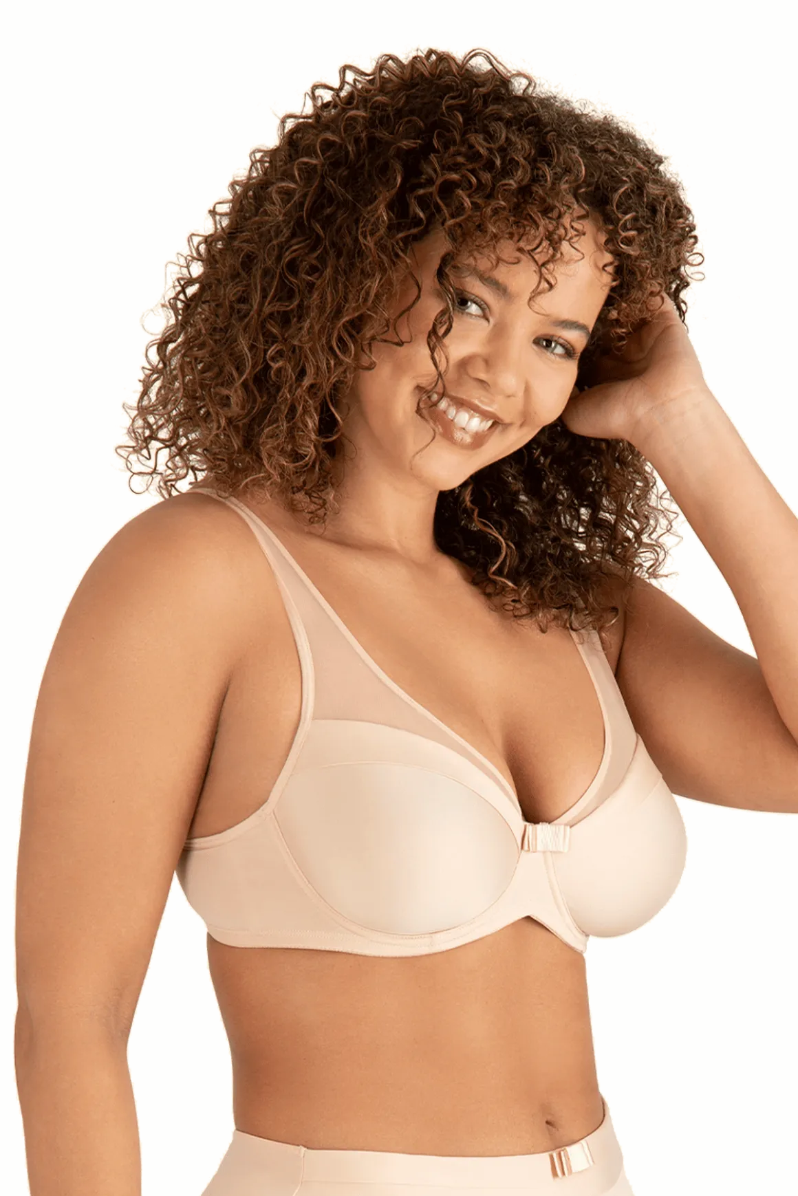 Soutien-gorge à armatures Tulle Design - Nude