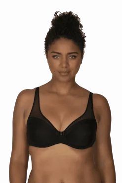 Soutien-gorge à armatures Tulle Design - Noir