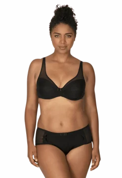 Soutien-gorge à armatures Tulle Design - Noir