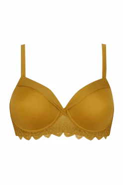 Soutien-gorge à armatures Vertige Drapé - Ocre