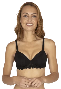 Soutien-gorge à armatures Vertige Drapé - Noir