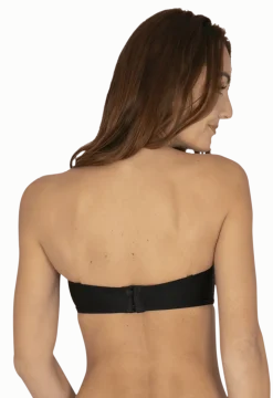Soutien-gorge bandeau bretelles amovibles invisible Nuances - Noir