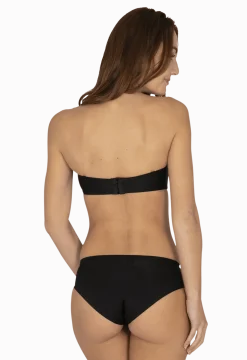 Soutien-gorge bandeau bretelles amovibles invisible Nuances - Noir