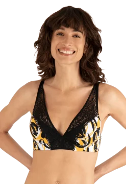 Soutien-gorge coques en dentelle et microfibre L'irrésistible - Esquisse