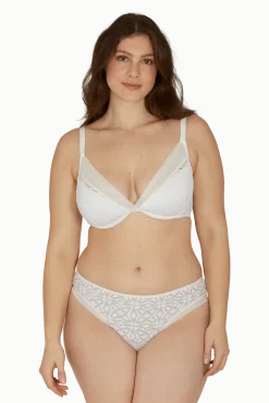 Soutien-gorge à coques Equinoxe - Blanc naturel