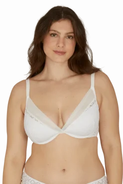 Soutien-gorge à coques Equinoxe - Blanc naturel