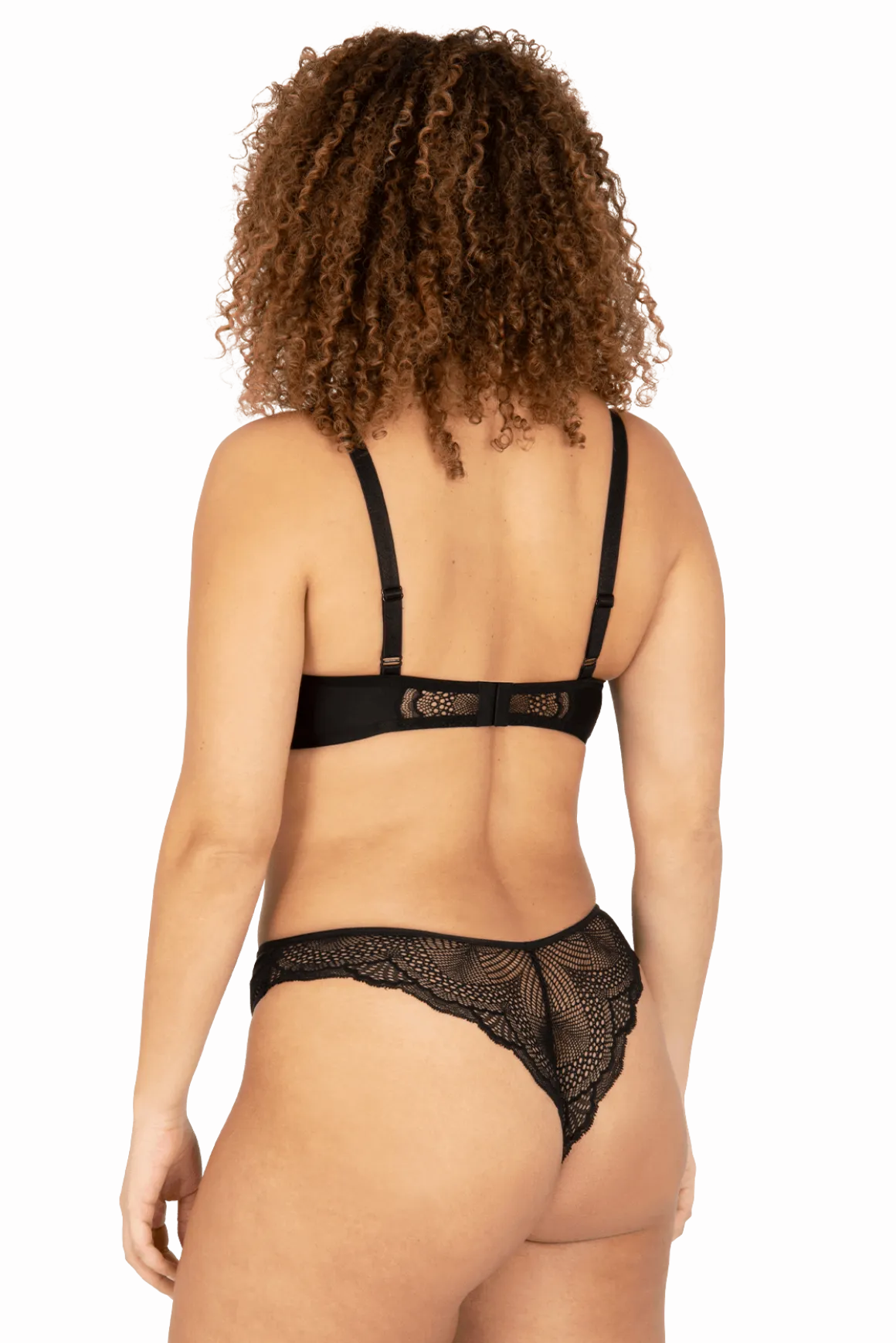 Soutien-gorge à coques Idylle - Noir