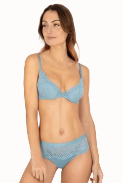 Soutien-gorge à coques Muse - Bleu perle