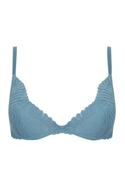 Soutien-gorge à coques Muse - Bleu perle