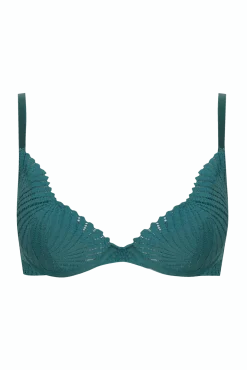 Soutien-gorge à coques Muse - Vert paon